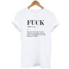 Fuck Meaning Quote Tshirt