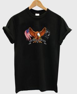 POW-MIA eagle license t-shirt