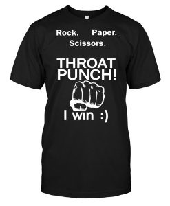 Rock Paper Scissors Throat Punch Tshirt