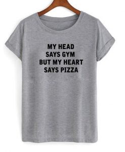 says pizza t-shirt