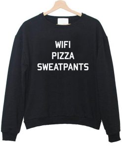 wifi pizza sweatpants sweatshirt