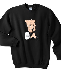 Anime Girl Texting Sweatshirt