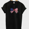 American Flag Ribon Tshirt