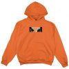 eyes orange color hoodie