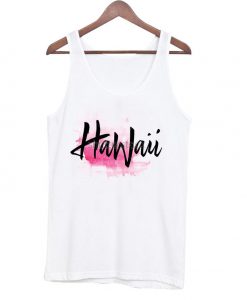 hawaii font tank top