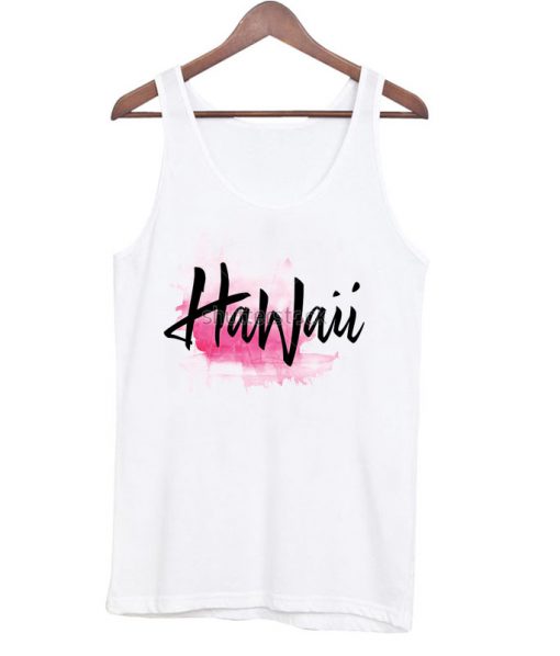 hawaii font tank top