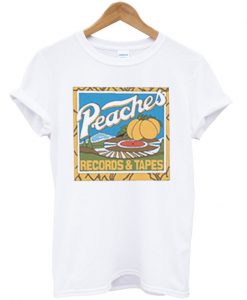 peaches records and tapes t-shirt