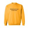 ghouls just want to have fun yellow sweatshirt