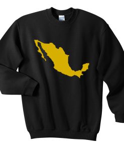 mexico map sweatshirt