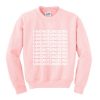 1 800 hotlinebling pink sweatshirt