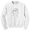 Beautiful Girl Sketch Sweatshirt