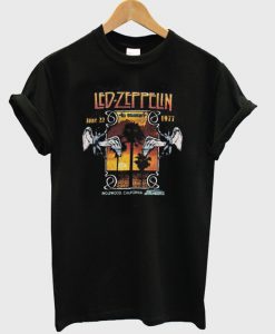 Led Zeppelin Inglewood California Concert Tour T Shirt