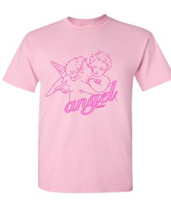 angel first kiss pink tshirt