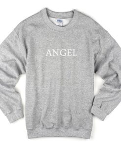 angel font sweatshirt