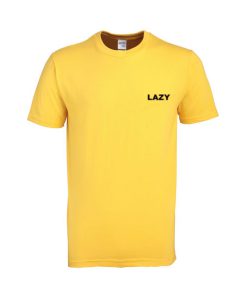 lazy yellow tshirt