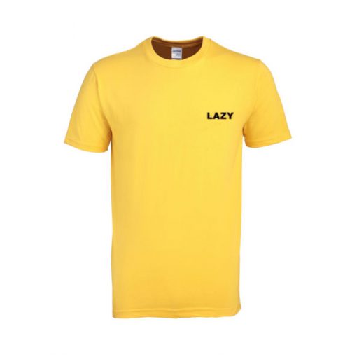 lazy yellow tshirt