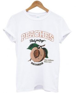 peaches record t shirt