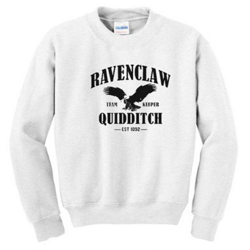 ravenclaw team keeper quidditch est 1092 sweatshirt