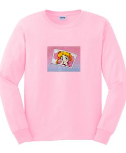 sailor moon pink sweatshirt