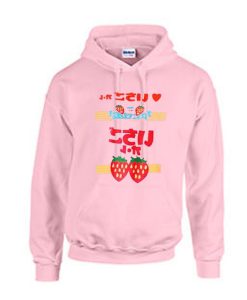 strawberry japanese hoodie
