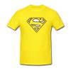 Yellow Superman Logo T shirt
