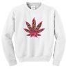 cannabis marijuana leaf sweatshirt