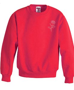 red rose sweatshirt