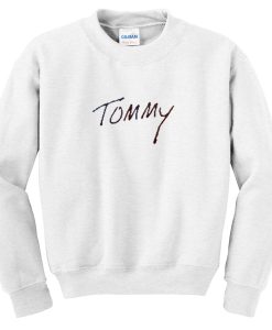 tommy font sweatshirt