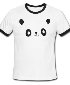 panda face ringer tshirt