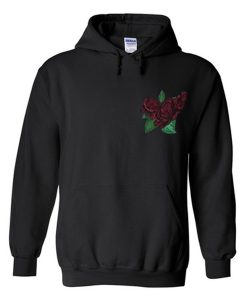 black rose hoodie