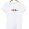extra rainbow t-shirt