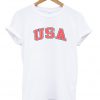 USA red font t-shirt