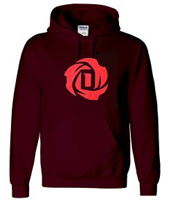 d rose logo hoodie