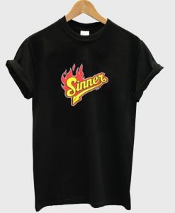 sinner fire t-shirt
