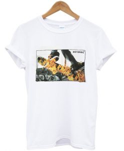 motor oil flame t-shirt