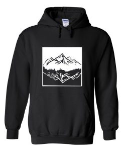 mountain upside down hoodie