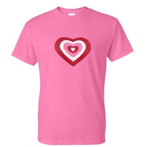 pink love heart tshirt