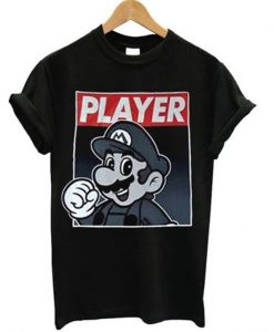 super mario player t-shirt
