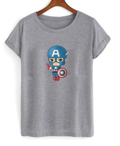chibi captain america t-shirt
