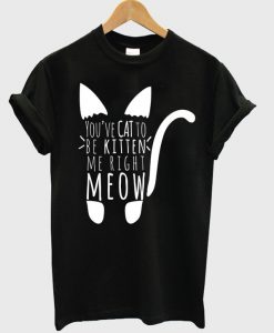 you've cat to be kitten me right meow t-shirt