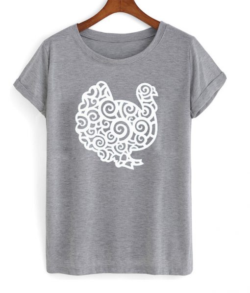 swirl turkey t-shirt