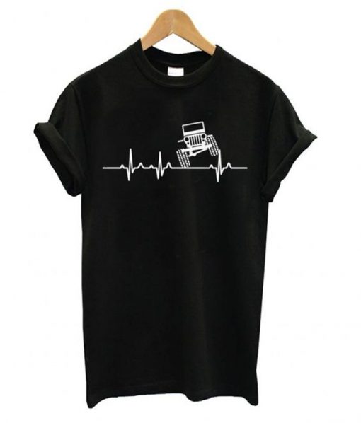 jeep heartbeat t-shirt