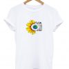 sunflower camera t-shirt