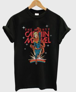 the mighty captain marvel t-shirt