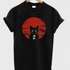 ninja cat japanese t-shirt
