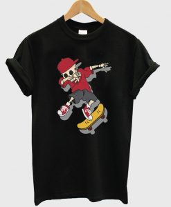 skeleton skateboarder t-shirt
