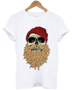 skull beard t-shirt