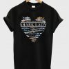 crazy shark lady t-shirt