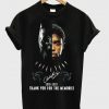 black panther thank you for the memories t-shirt