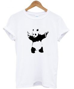 panda with the gun t-shirt